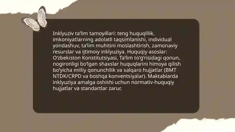 Imkoniyati cheklangan bolalarni inklyuziv taʼlim muassasalarida oʻqitish 3