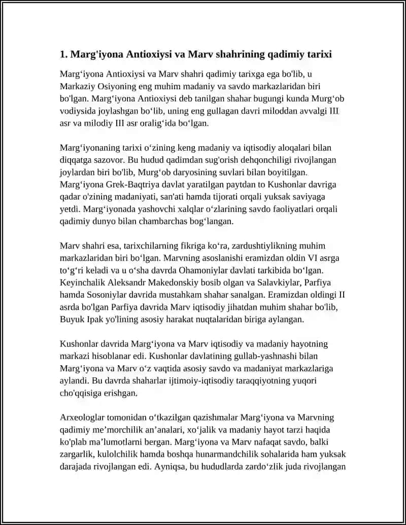 MARG'IYONA ANTIOXIYSI-MARV SHAHRI 3