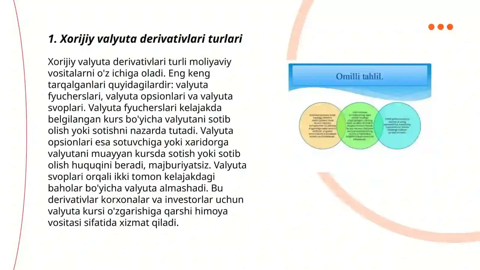 Xorijiy valyuta derivativlar tahlili 3