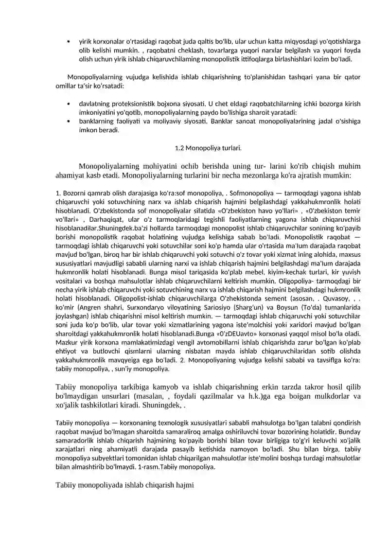 Monopoliya va Monopsoniya 3