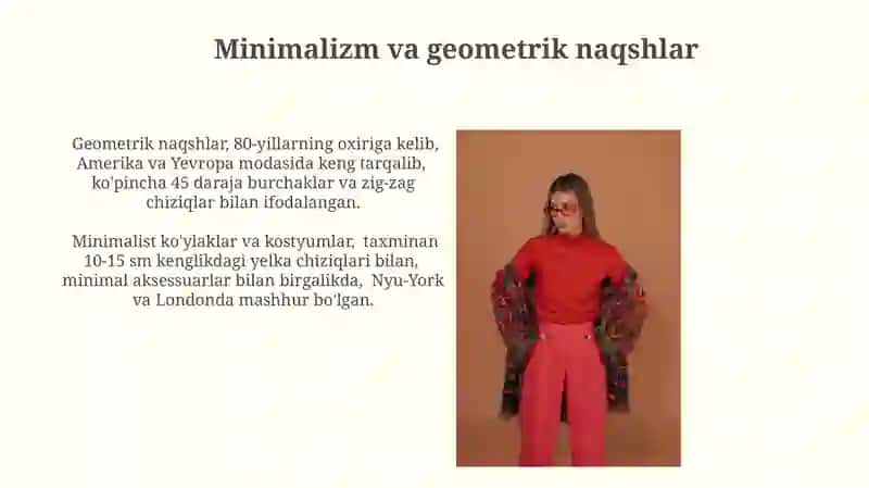 1980-yillar modasi: Libos dizayni 3