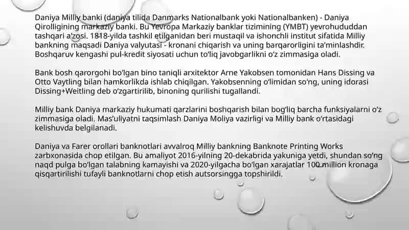 Daniya Bank Tizimi 3