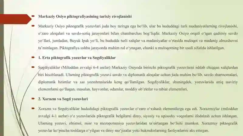 Mаrkаziy Оsiyo hududlаridа piktоgrаfik bеlgilаr 3