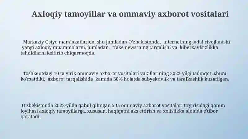 Media muxitda axloqiy tamoillar 3