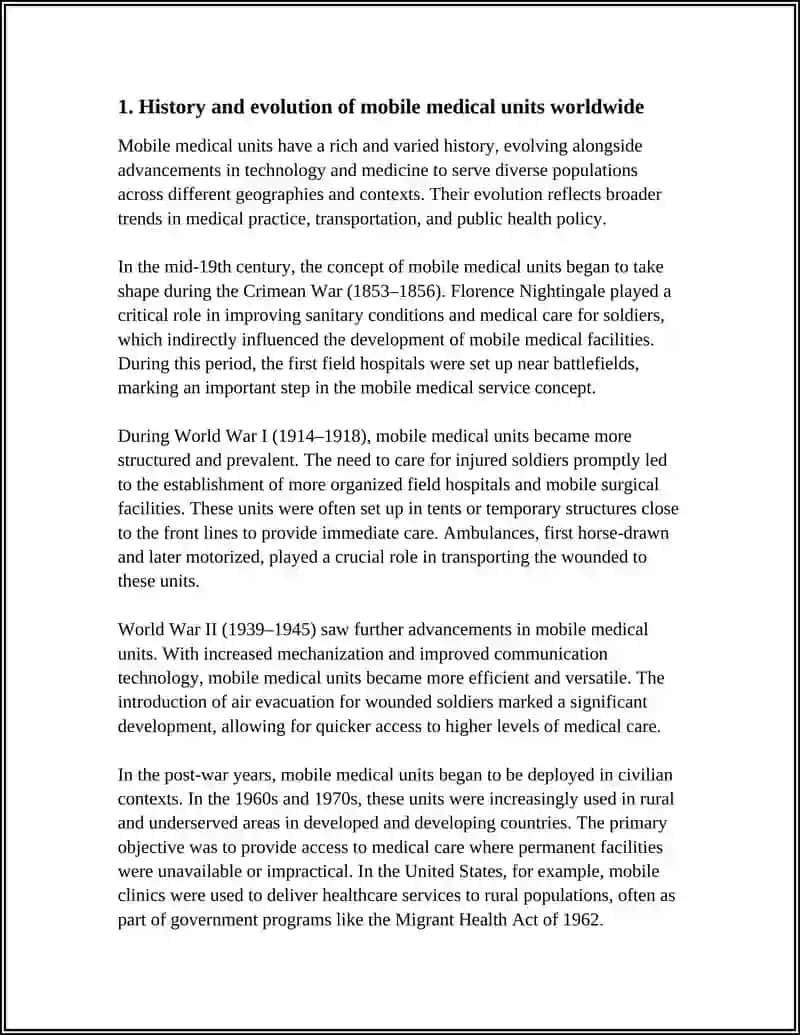 MOBILE MEDICAL UNITS IN THE WORLD 3