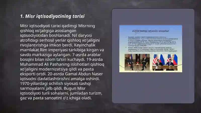 Misr iqtisodiyoti 3