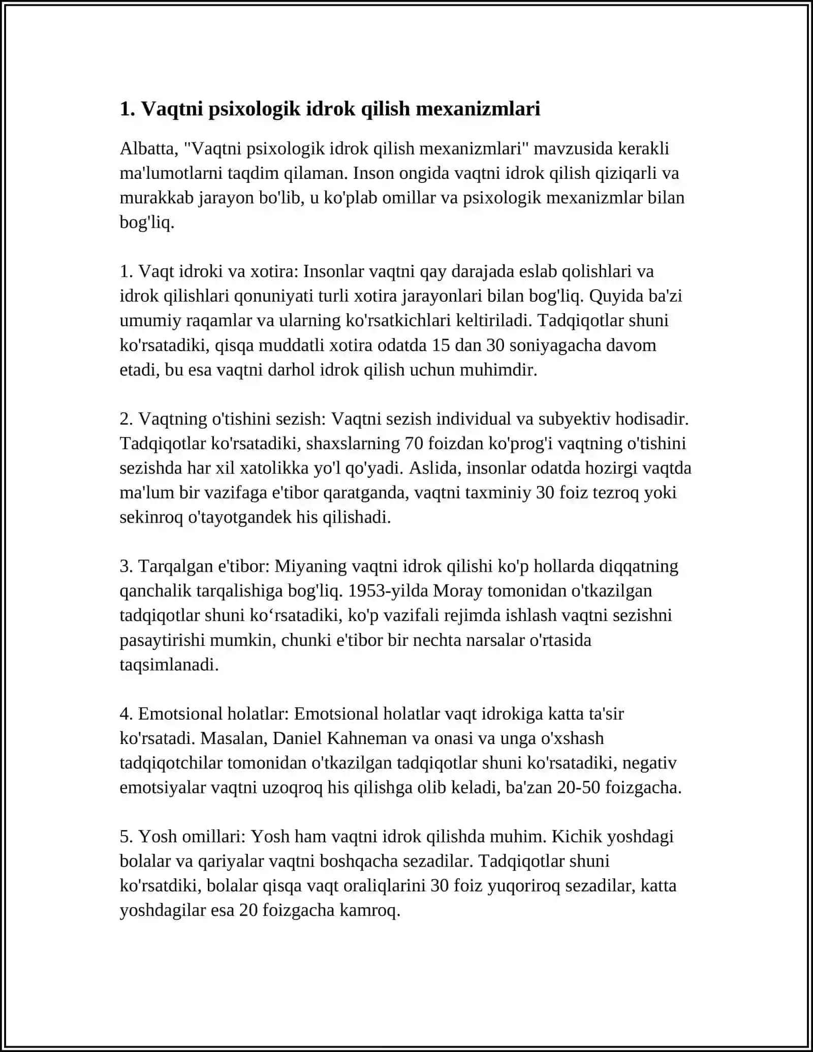 VAQT HARAKAT VA FAZONI IDROK QILISH 3