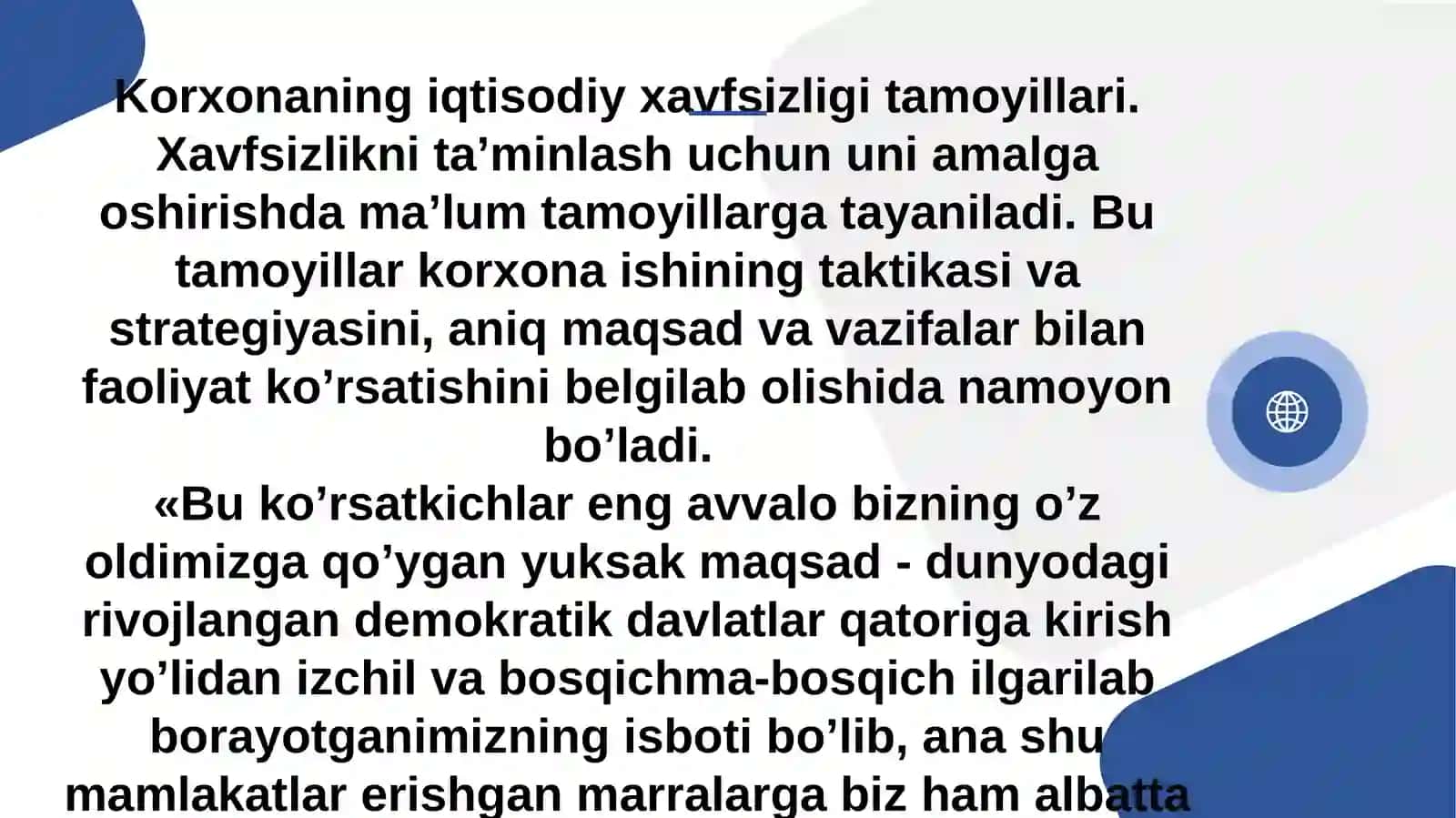 Korxonaning iqtisodiy xavfsizligi 3