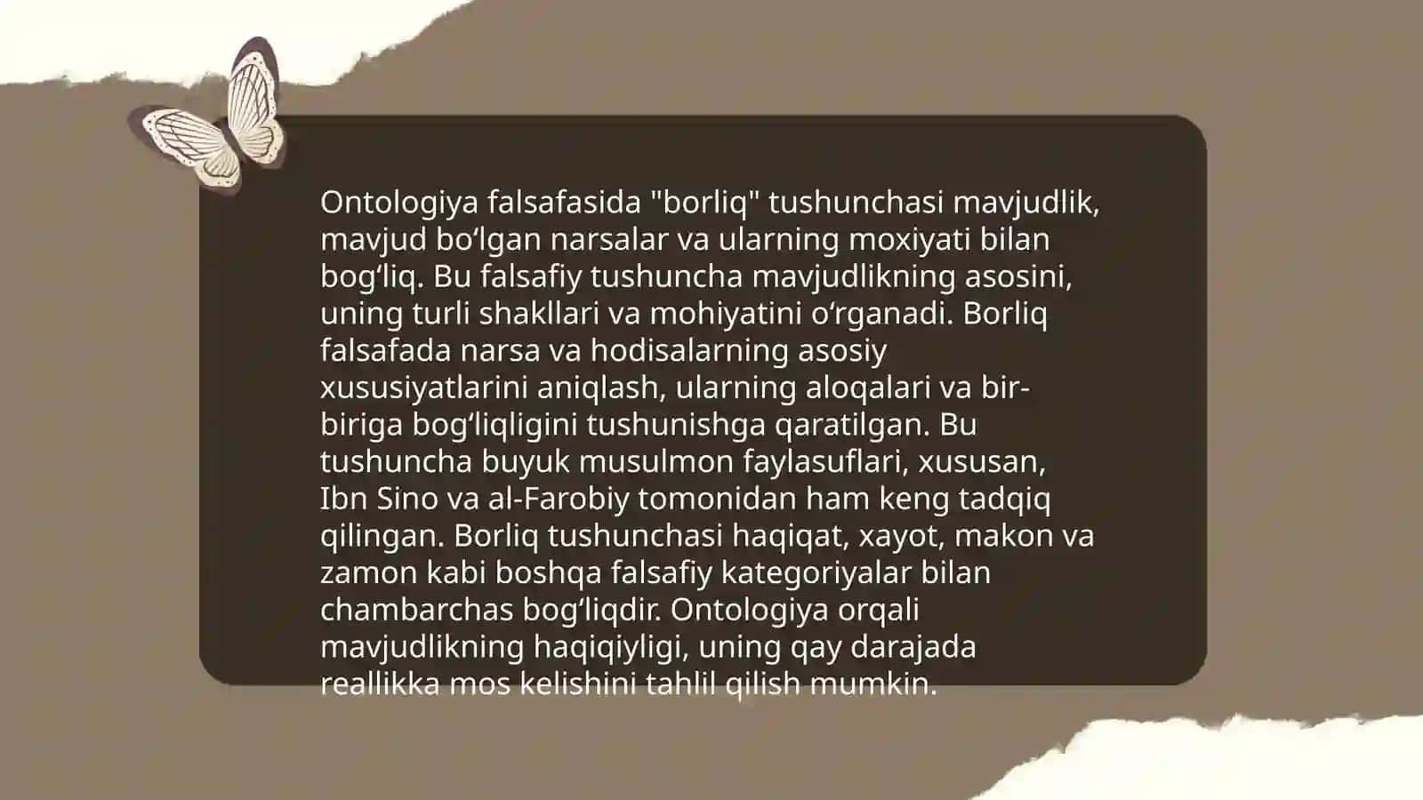 Borliq falsafasi 3