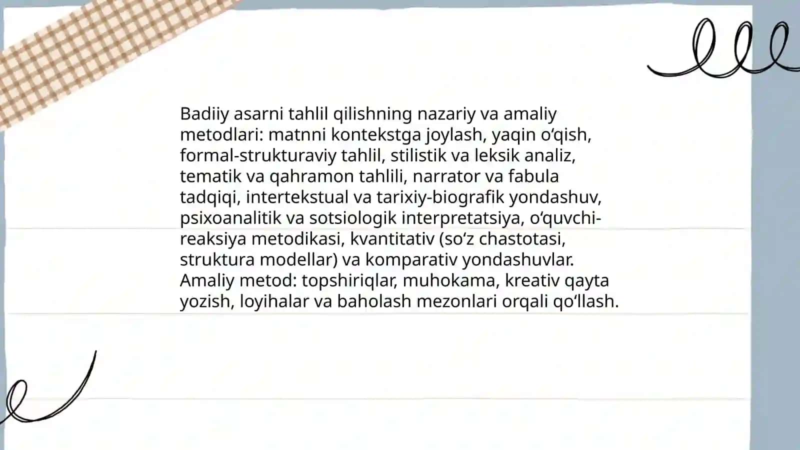 Badiiy asarni tahlil qilish 3