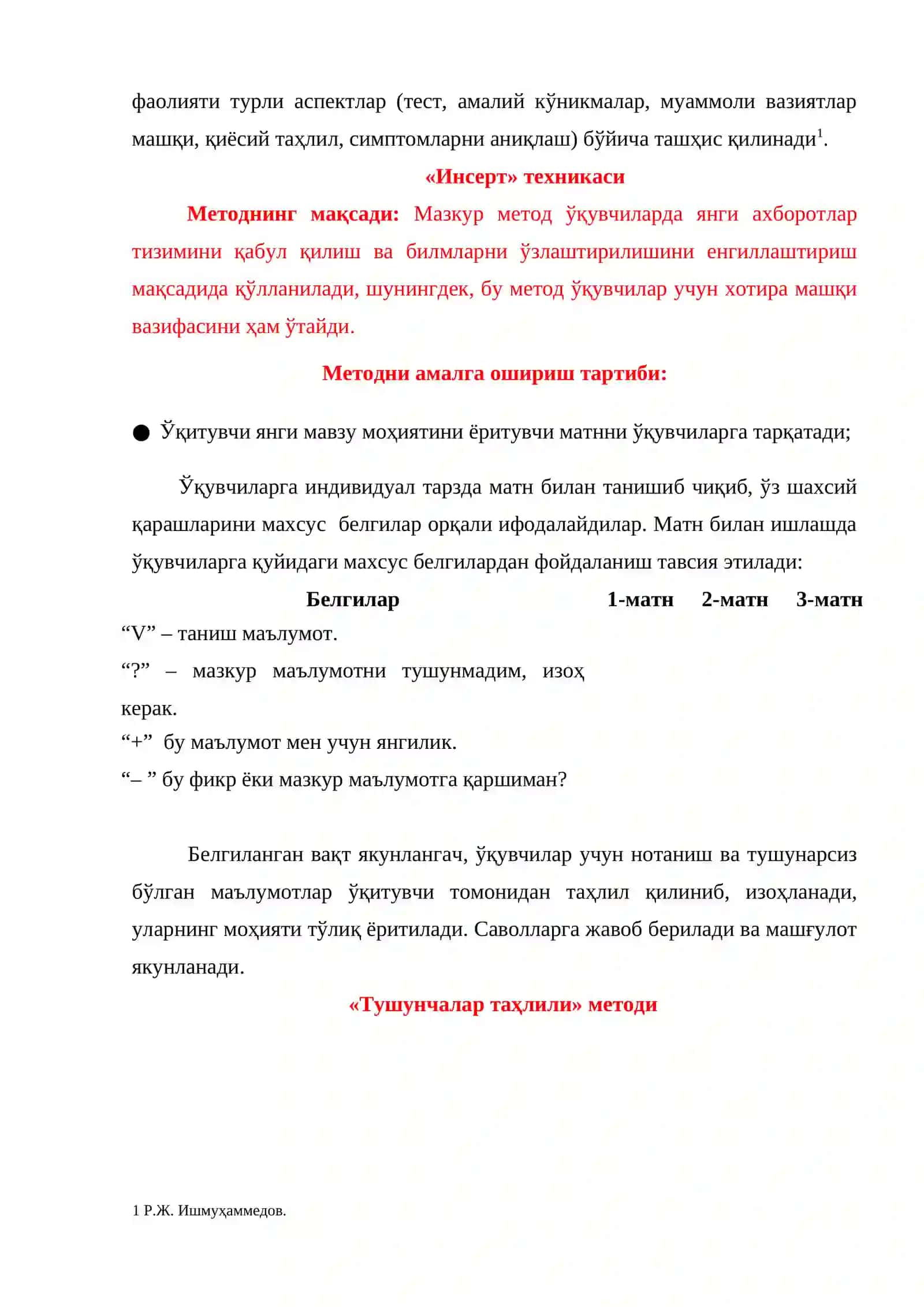 Interfaol metodlar toʻplami 3