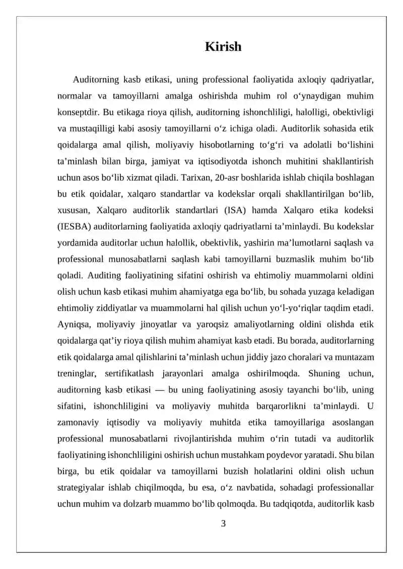 Auditorning kasb etikasi 3