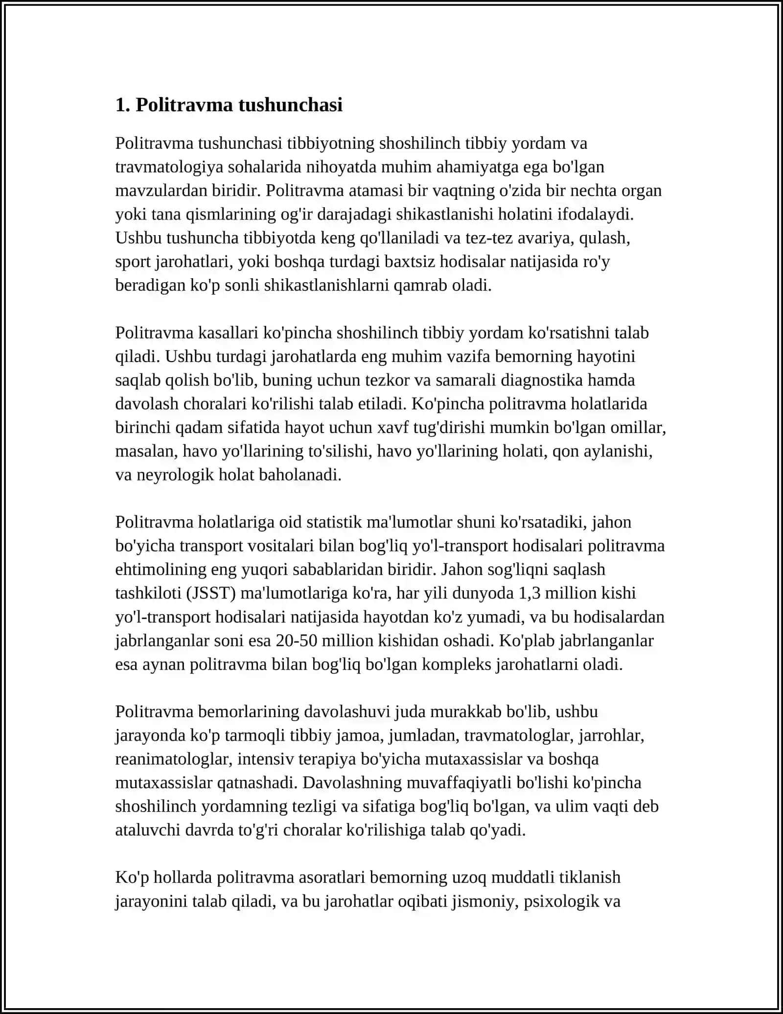 POLITRAVMA 3