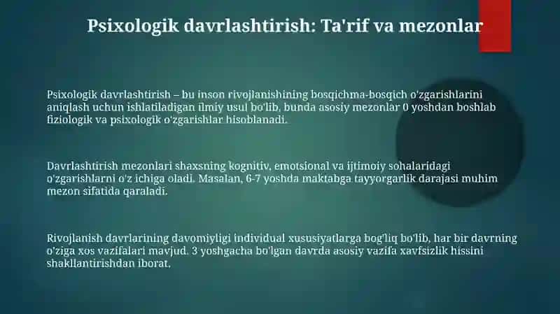 Psixologik davrlashtirish 3