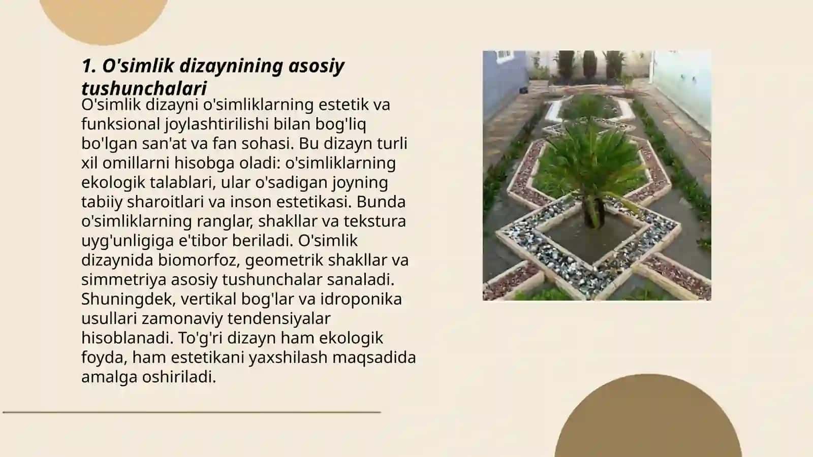 O'simlik dizayninig asosiy tamoyillari 3