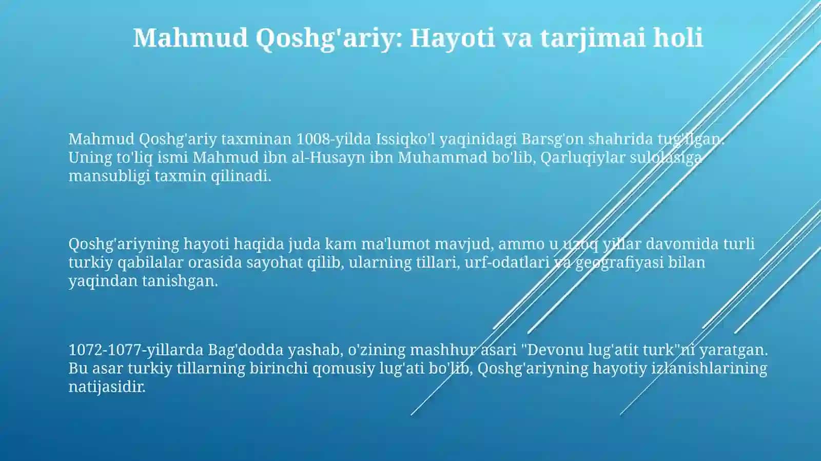 Mahmud Qoshĝariy -tilshunos olim 3