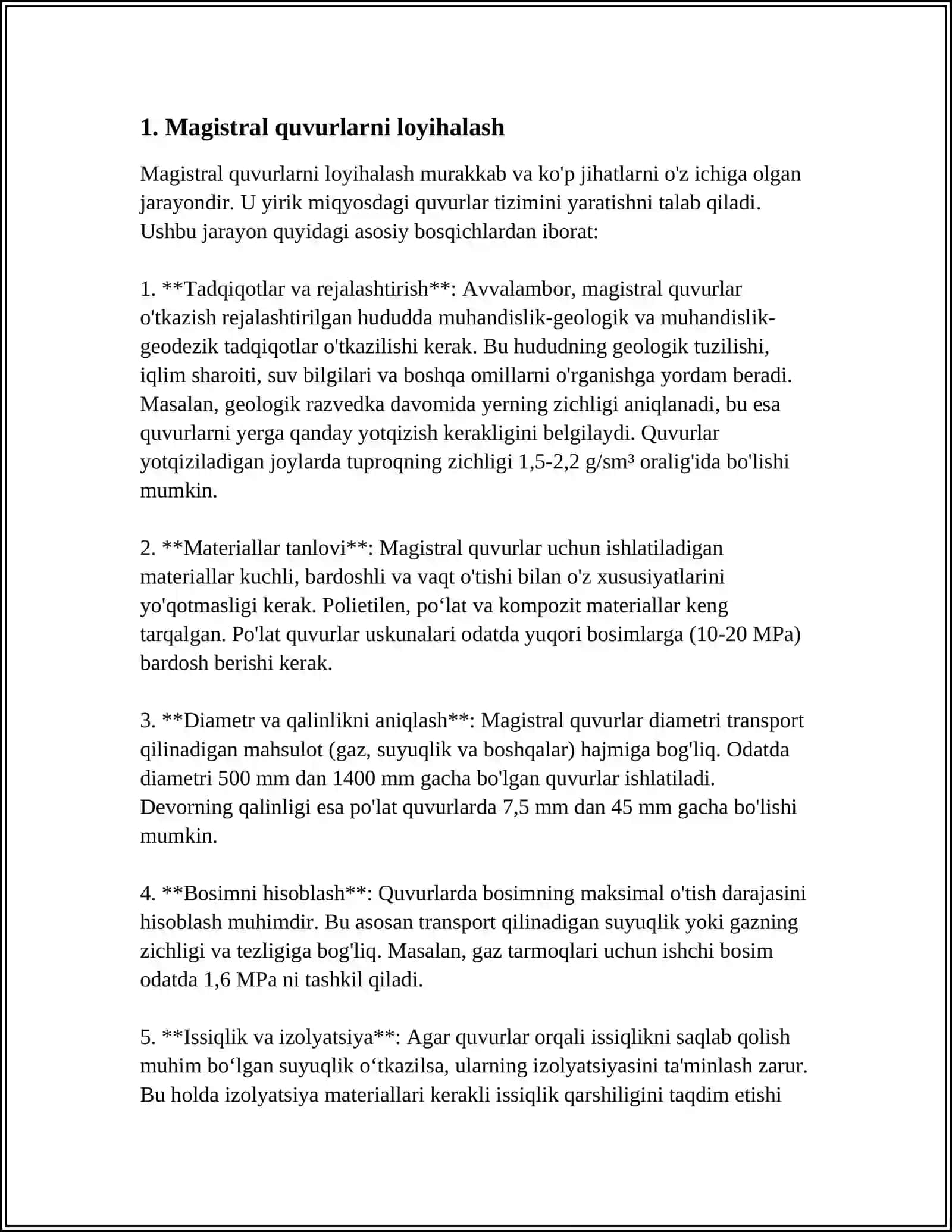 MAGISTRAL QUVURLAR 3