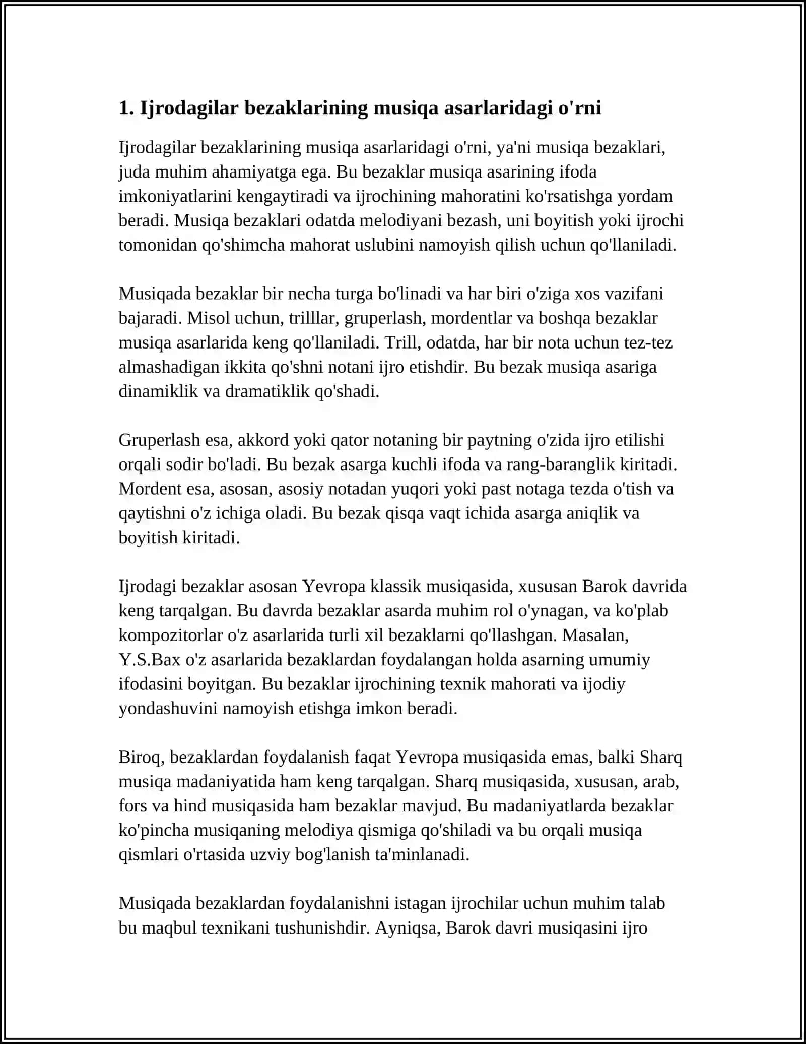 IJRODAGI BEZAKLAR, ZARBLAR, YAKKANAVOZ 3