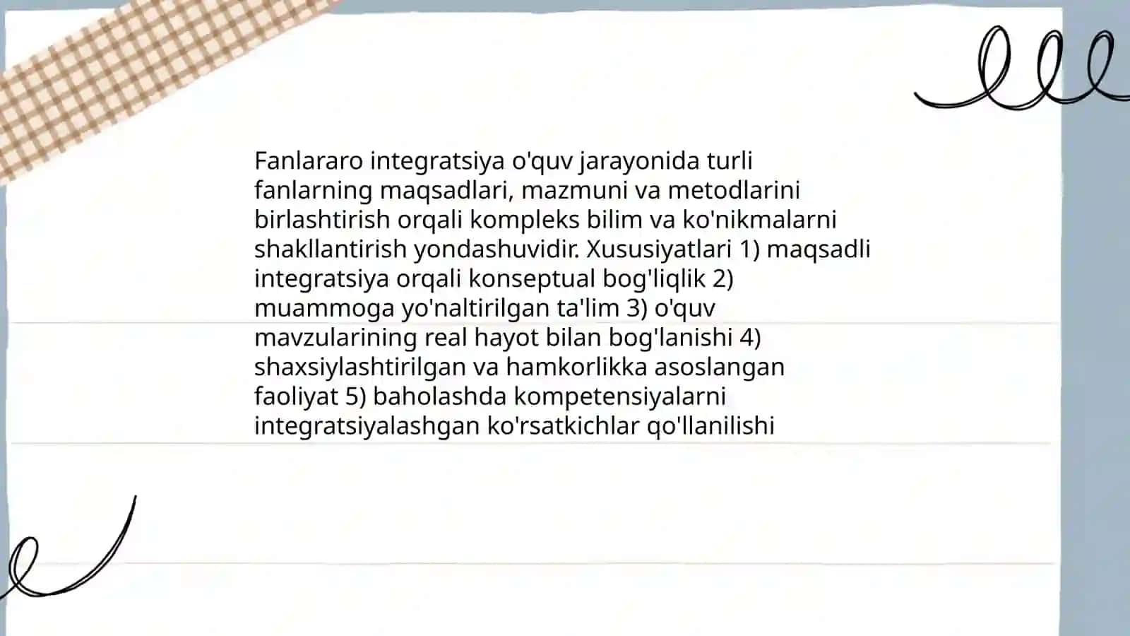 Fanlararo integratsiya 3