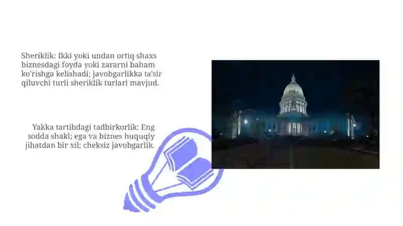 Yuridik shaxslar turlari 3