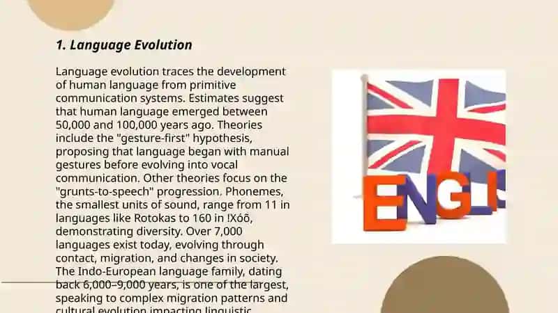 1. Language Evolution 3
