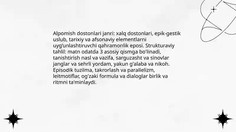 Alpomish dostonlarining tahlili 3