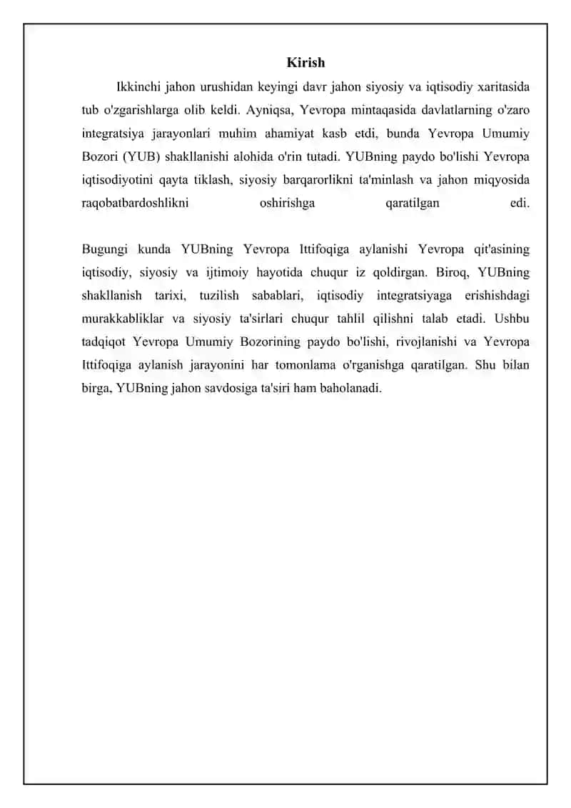 Yevropa Umumiy Bozori (YUB) 3