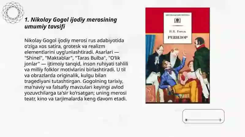 Nikolay Gogol ijodiy merosi 3