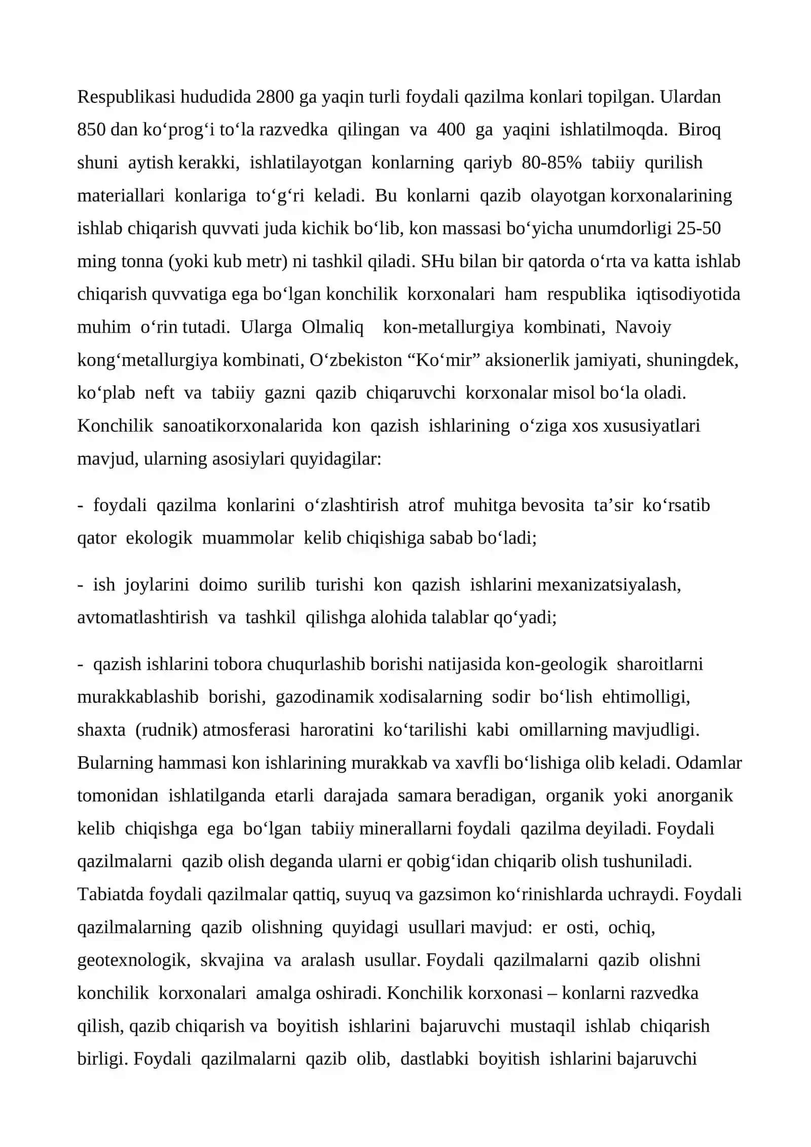 QOLMAQIR KONI HAQIDA UMMUMIY MA’LUMOT 3