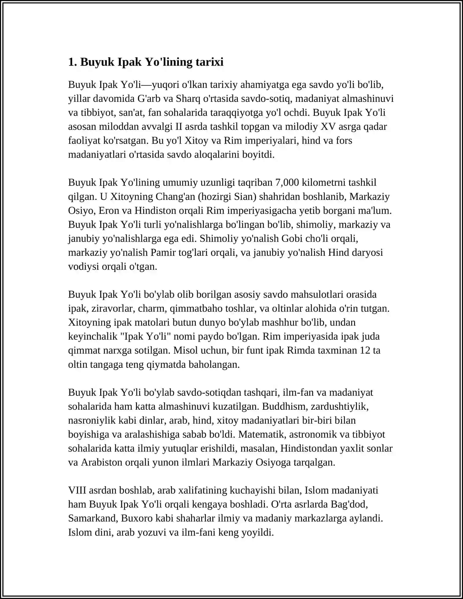 BUYUK IPAK YOʻLI 3