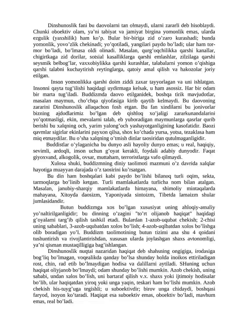 Buddizm Ta'limoti 3