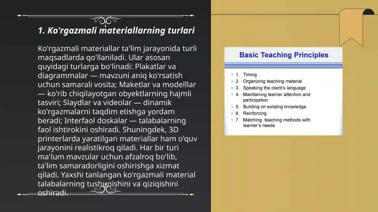 Ko'rgazmali materiallarning turlari 3