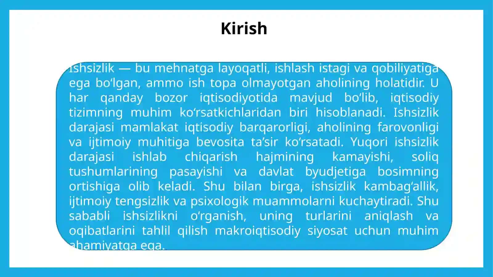 Ishsizlikning tabiiy darajasi 3