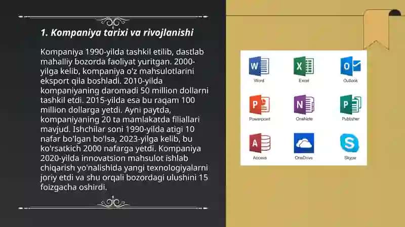 Taqdimot dasturlari (PowerPoint, Prezi, Posusky van boshqa dasturlar) 3