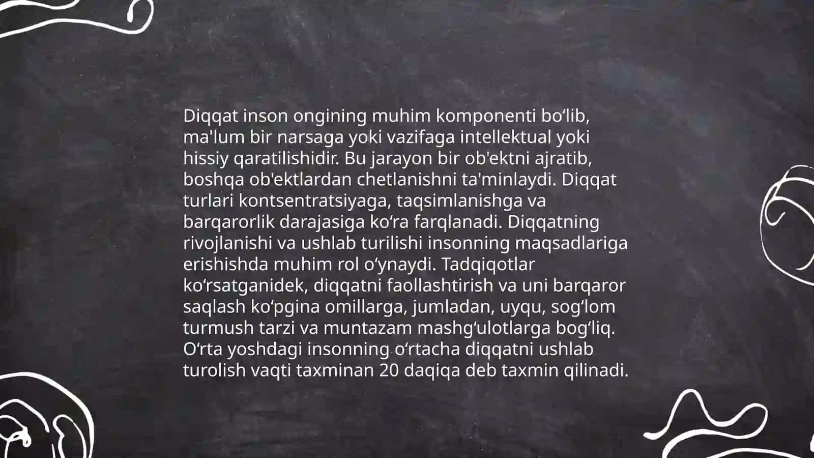 Diqqat haqida nazaryalar 3