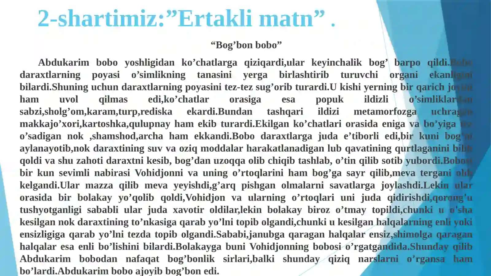 SHAKLIO’ZGARGANNOVDALAR 3