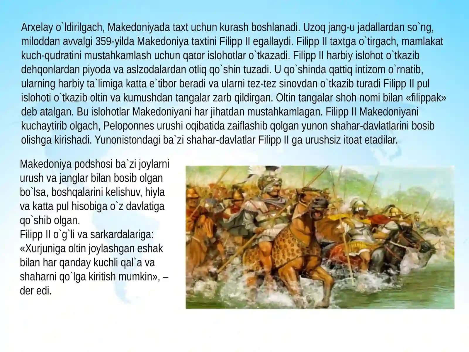 ALEKSANDR MAKEDONSKIYNING TAXTGA CHIQISHI 3