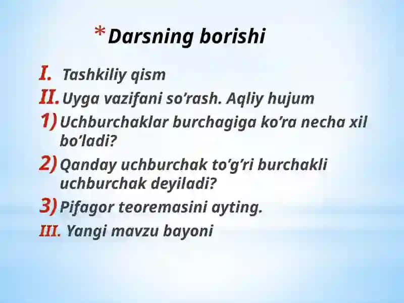 O’tkir burchak sinusi, kosinusi, tangensi va kotangensi 3