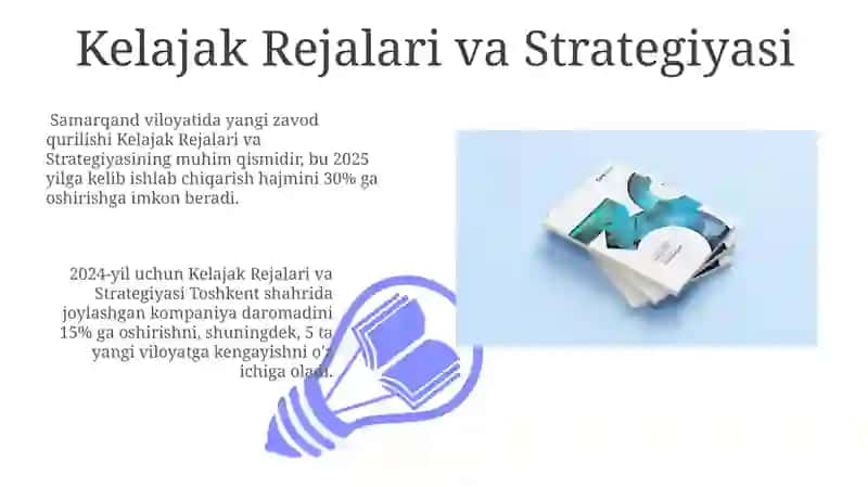 Kelajak Rejalari va Strategiyasi 3