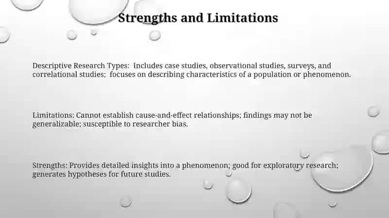 Descriptive research type 3