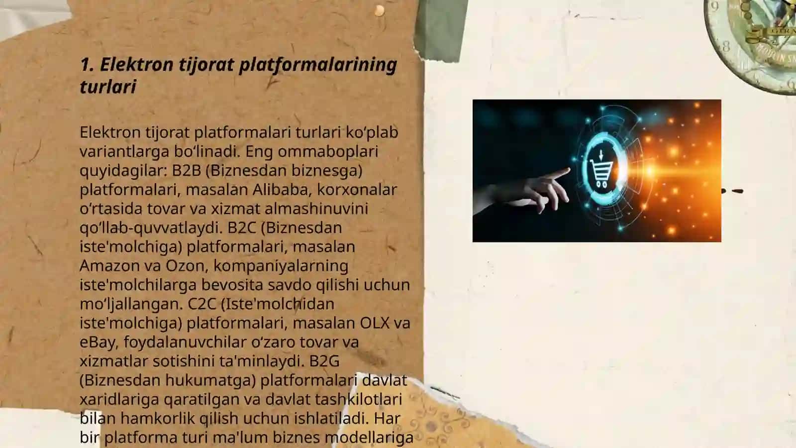 Elektron tijorat platformalari va uning turlari 3
