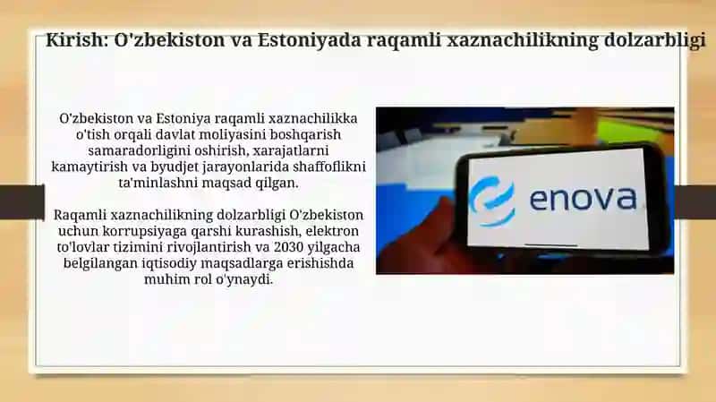 Raqamli gʻaznachilik Oʻzbekiston va Estoniya tajiribasi 3
