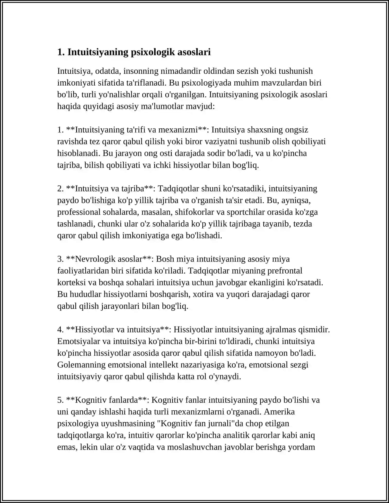 INTUITSIYA TURLARI 3