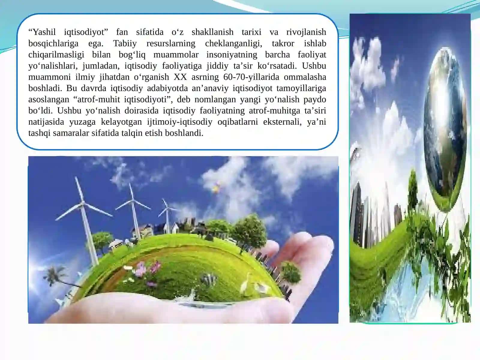 Yashil iqtisodiyot 3