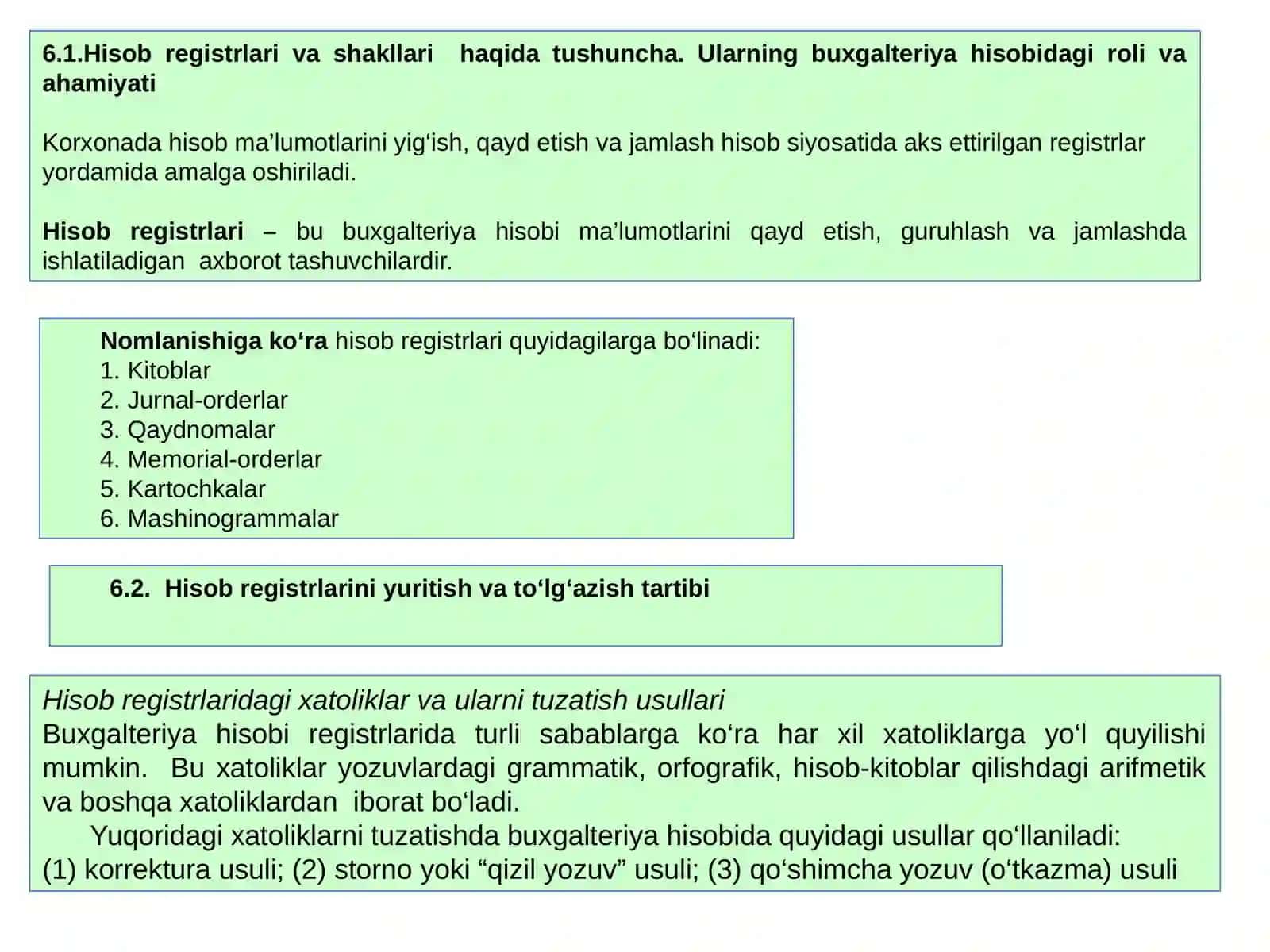 BUXGALTERIYA HISOBINING REGISTRLARI VA SHAKLLARI 3