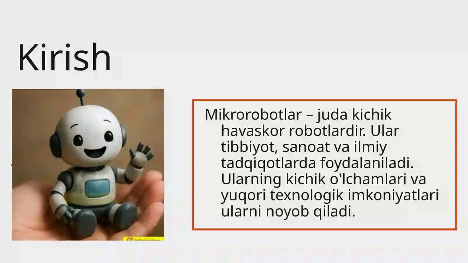 Mikrorobotlar va ularning xususiyatlari 3