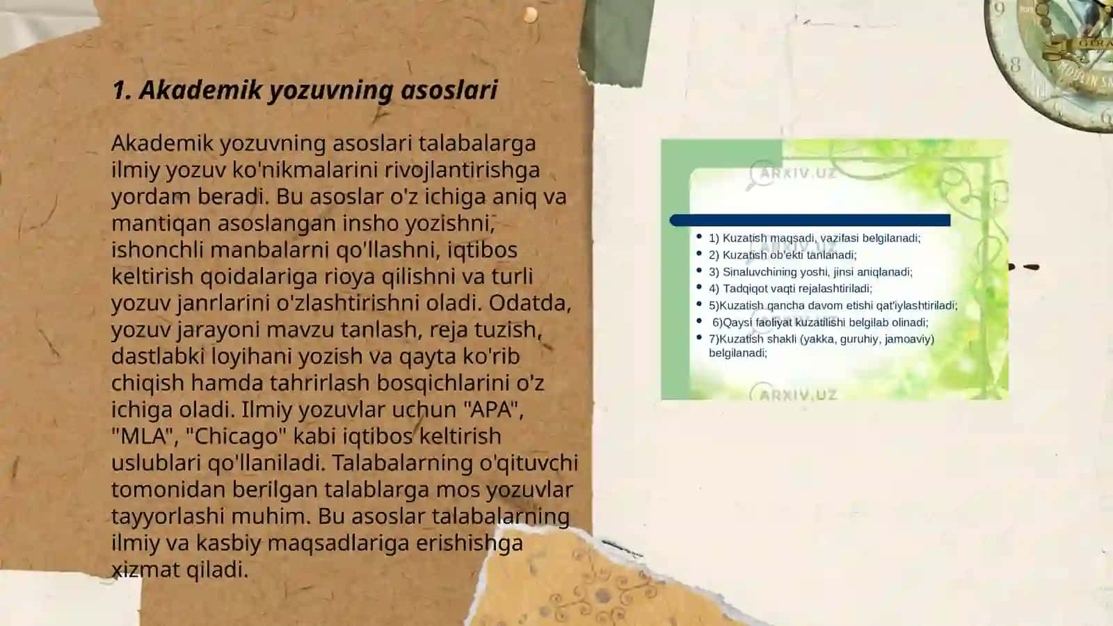 Akademik yozuvning asoslari 3