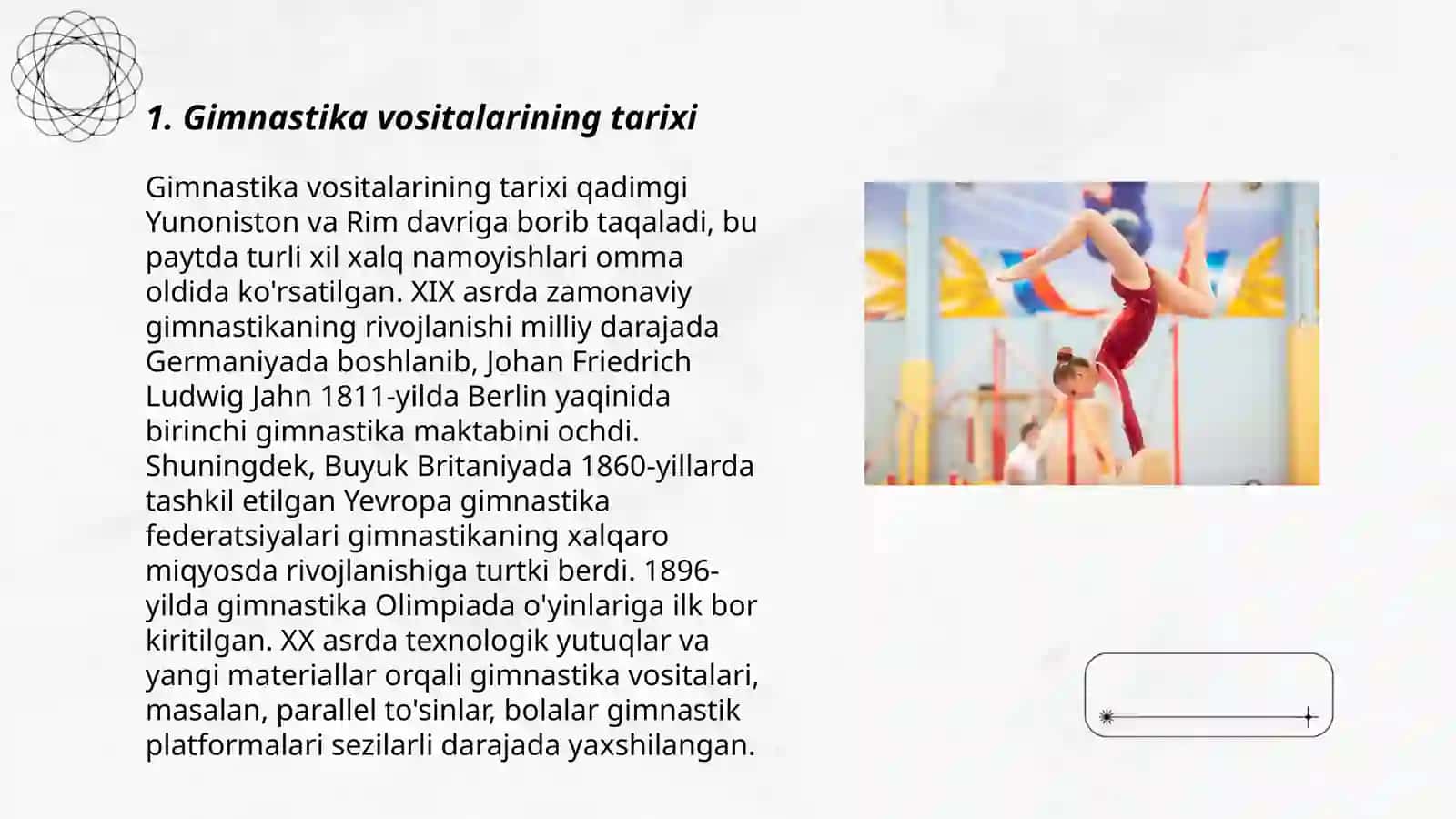 Gimnastika vositalarining tarixi 3
