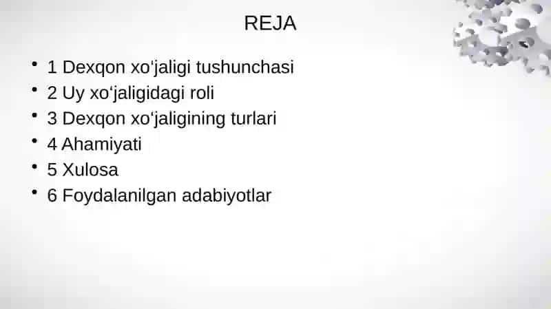 Dexqon xo‘jaliklari 3
