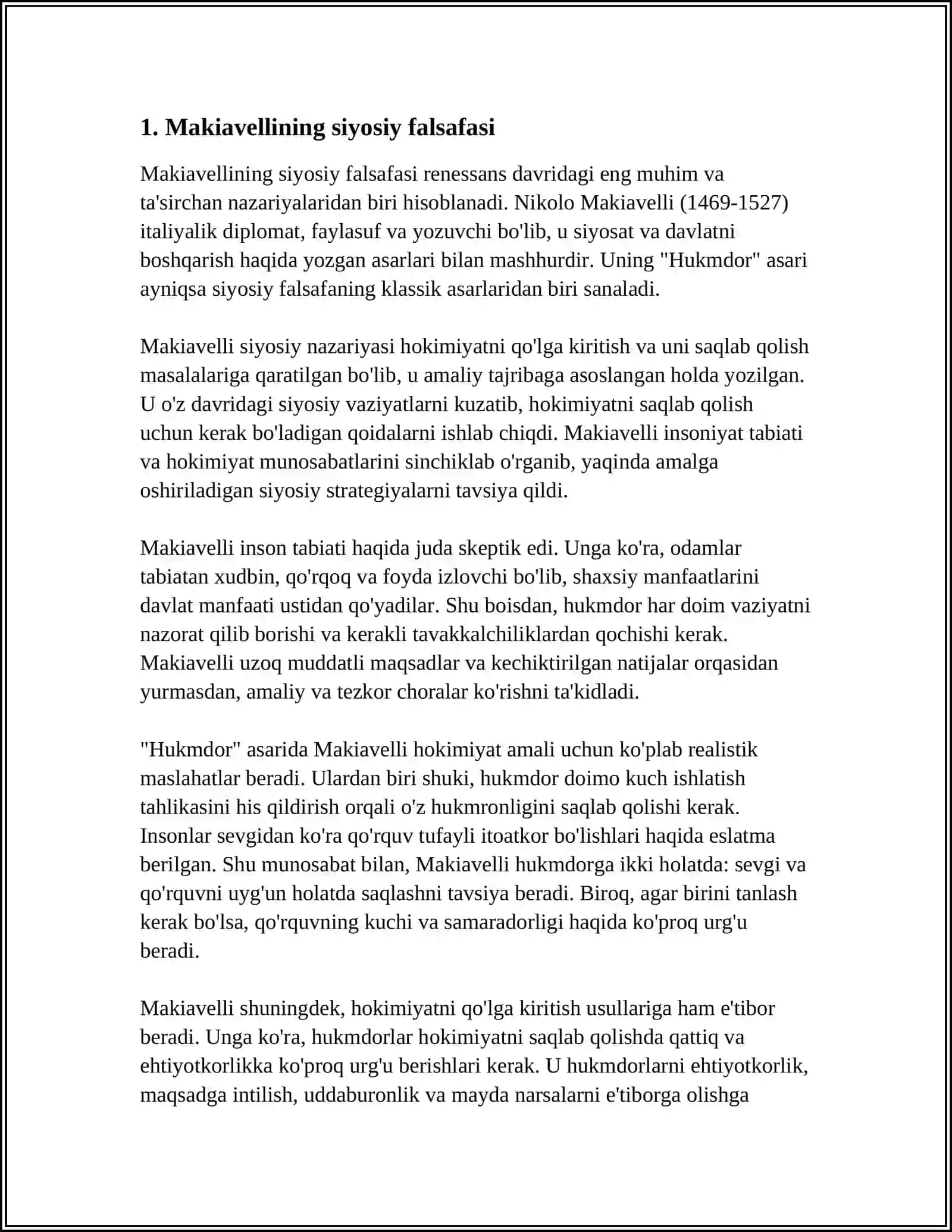 MAKIAVELLINING "XUKUMDOR" ASARI 3